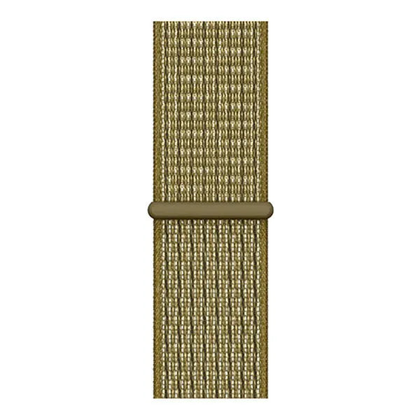 Nylon Strap, olive, laid flat, joined, direct top view