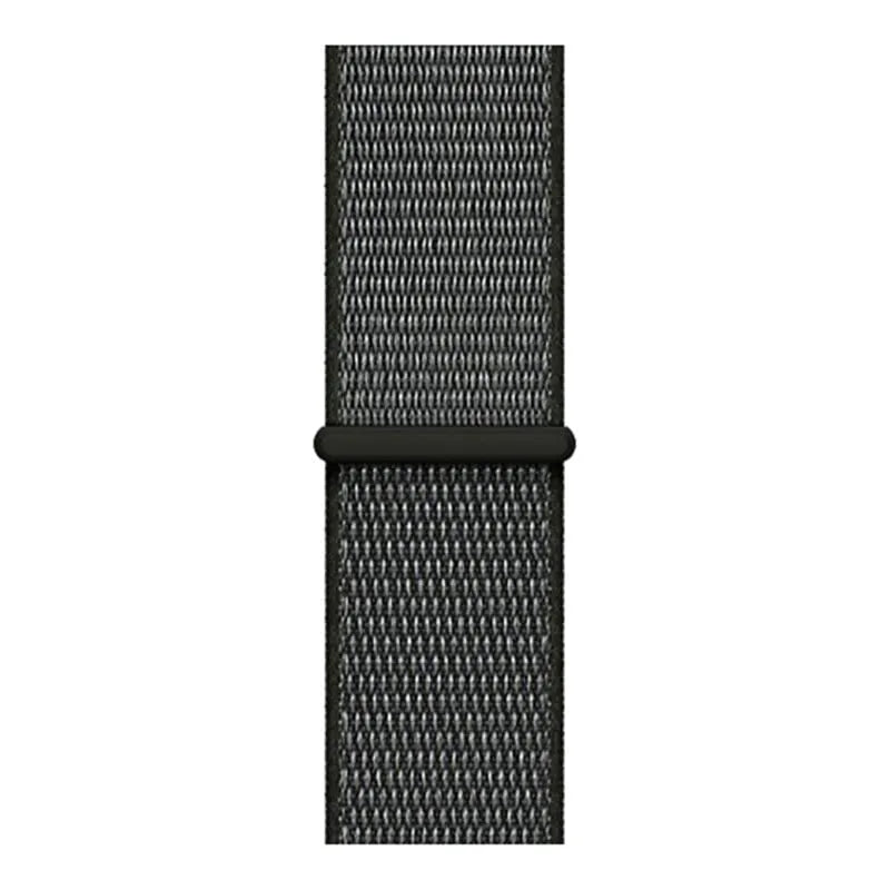 Nylon Strap, green, laid flat, joined, direct top view