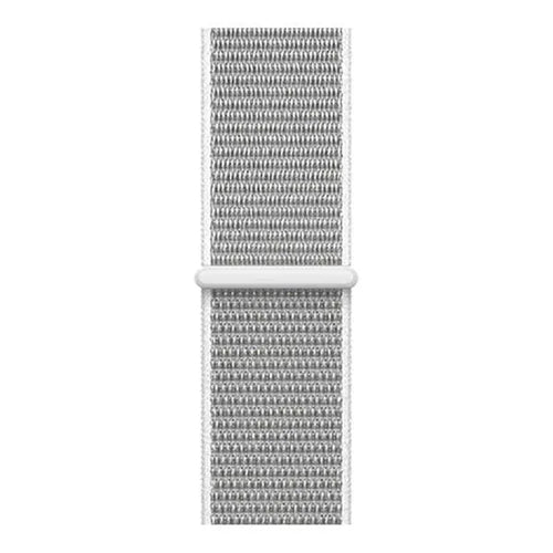 Nylon Strap, seashell, laid flat, joined, direct top view