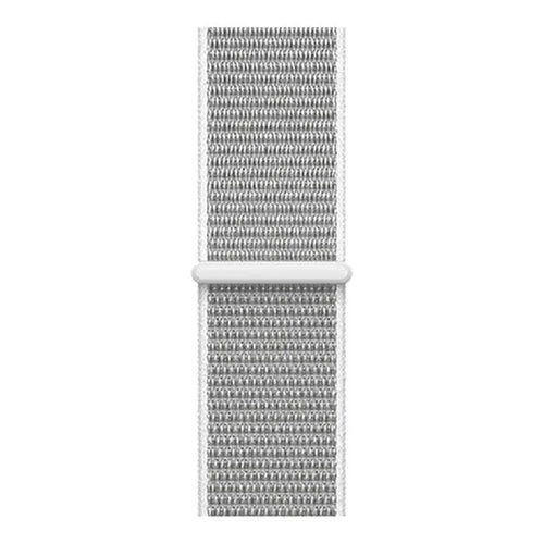 Nylon Strap, grey, laid flat, joined, direct top view