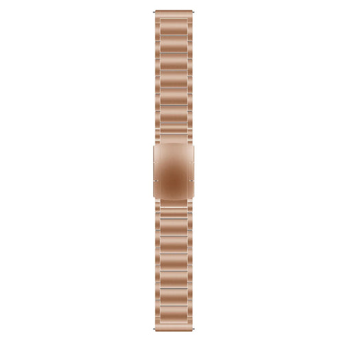 Titanium Strap, rose gold, laid flat, joined, direct top view