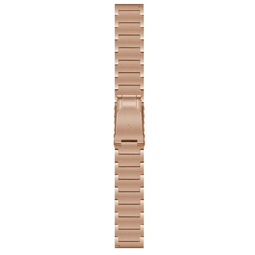 Titanium Strap, rose gold, laid flat, joined, direct top view