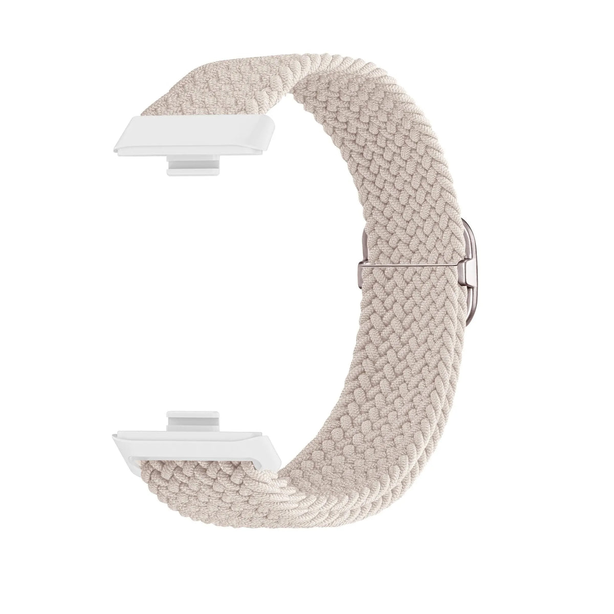 Nylon Adjustable Braided Strap, starlight, laid flat, joined, direct top view