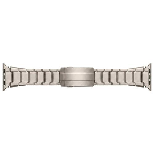 Adjustable Titanium Strap, laid flat, joined, direct top view