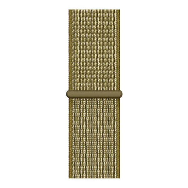 Nylon Strap, olive, laid flat, joined, direct top view