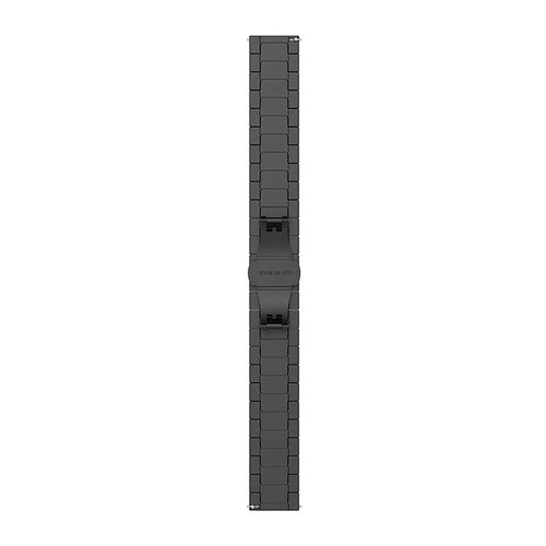 Metal Strap, black, laid flat, joined, direct top view