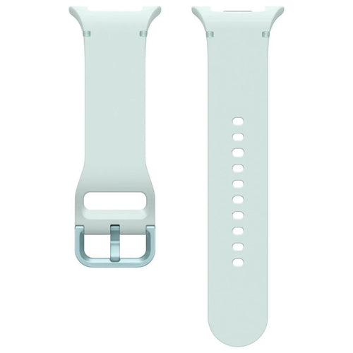 Silicone Sport Strap, laid flat, separate parts, top and underside view