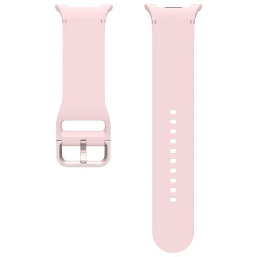 Silicone Sport Strap, laid flat, separate parts, top and underside view