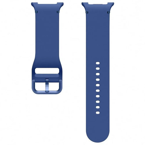 Silicone Sport Strap, laid flat, separate parts, top and underside view