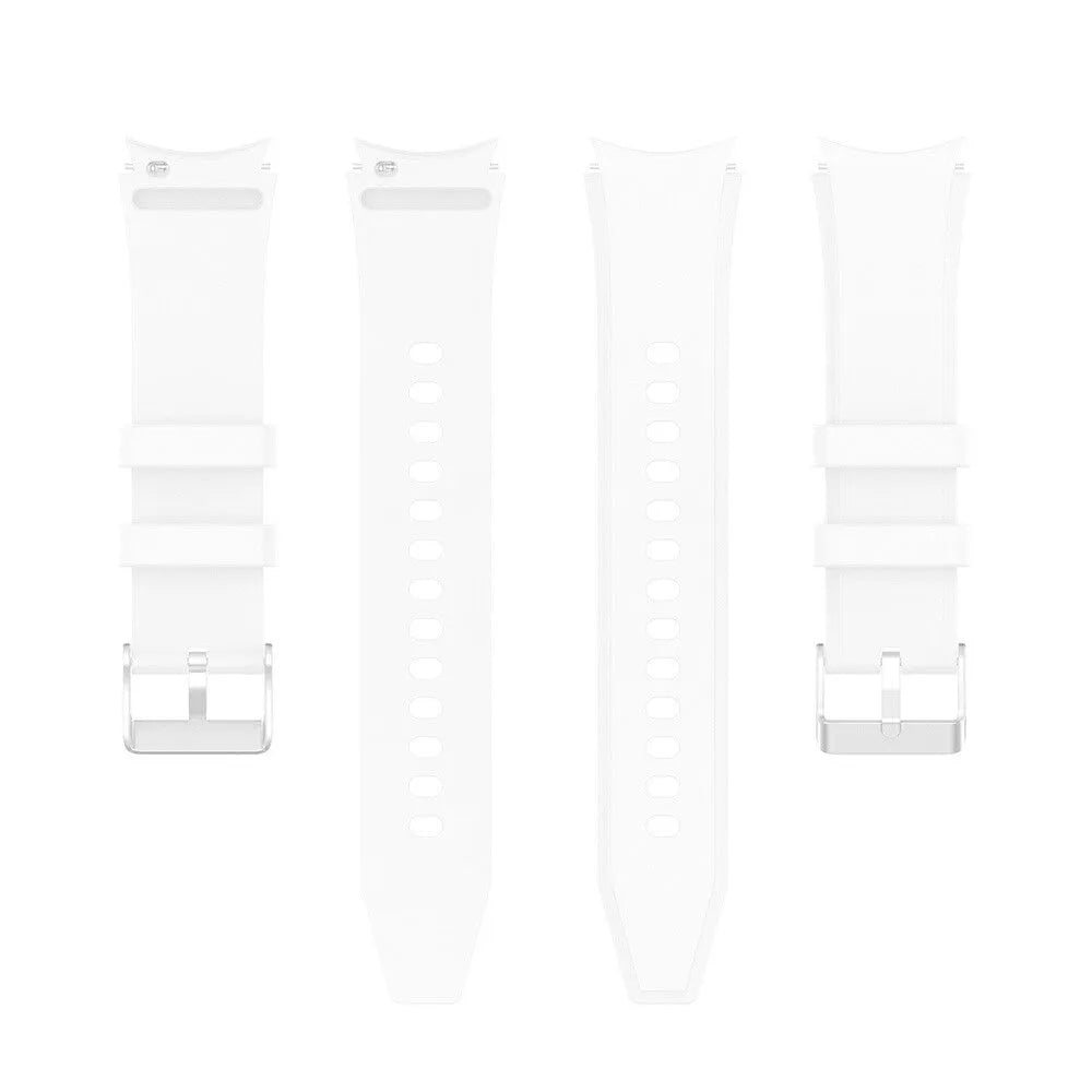 Silicone Strap 'Perfect Fit', laid flat, separate parts, top and underside view
