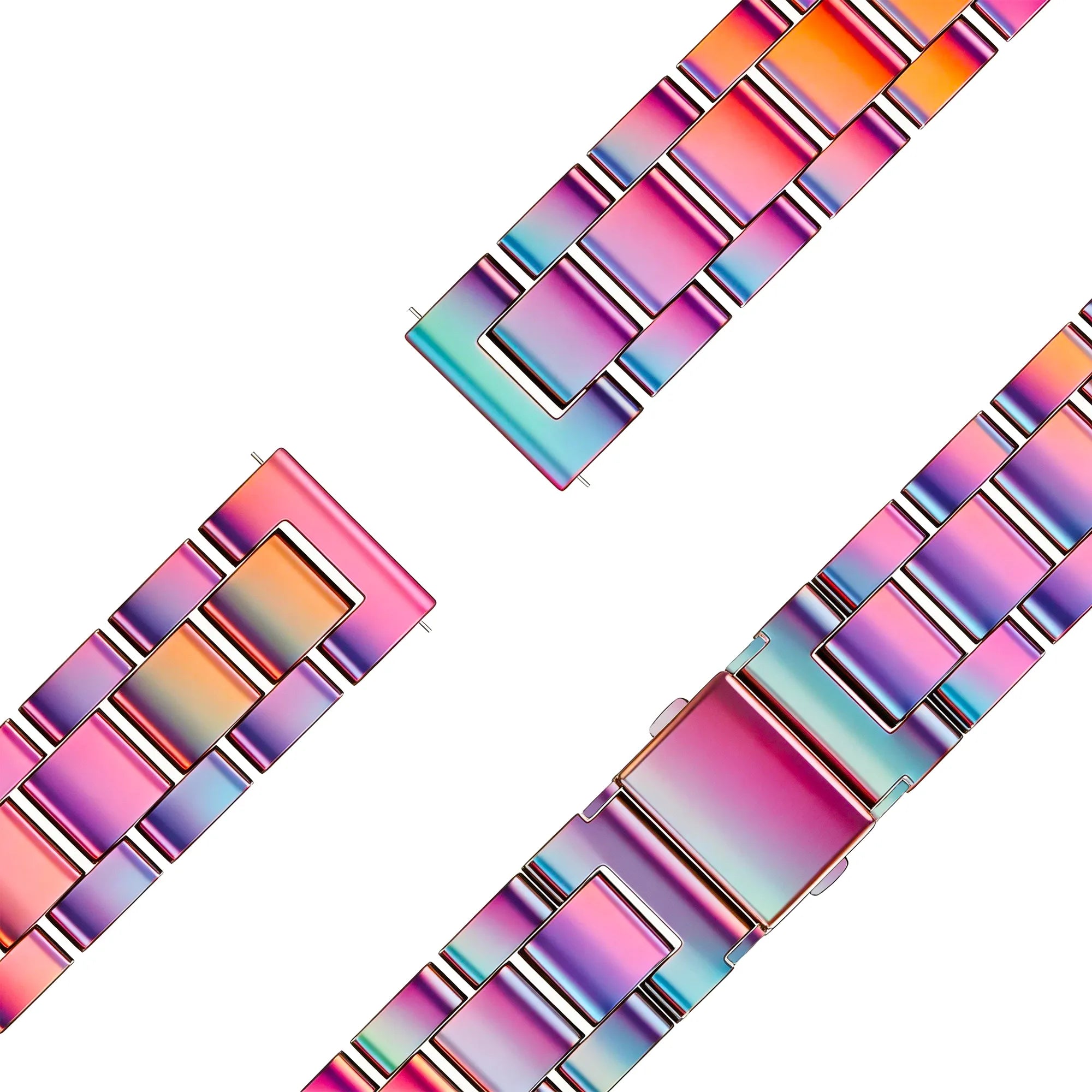 Bandz Garmin Lily 2 Steel Strap 'Classic' (Rainbow)