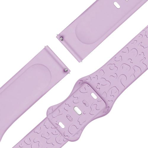 Bandz Garmin Bounce 2 Silicone Strap 'Leopard' (Light Purple)
