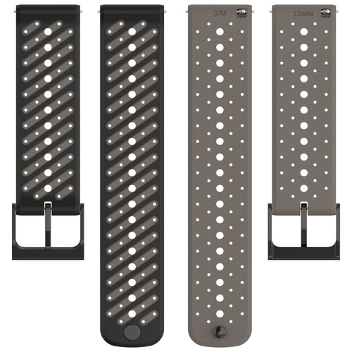 Samsung Gear S3 Striped Silicone Strap (Grey)