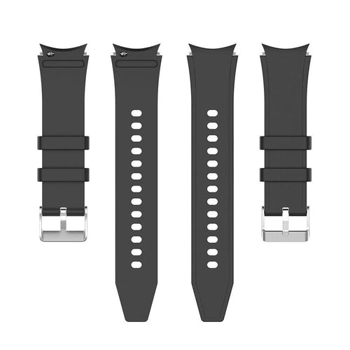 Silicone Strap 'Perfect Fit', laid flat, separate parts, top and underside view