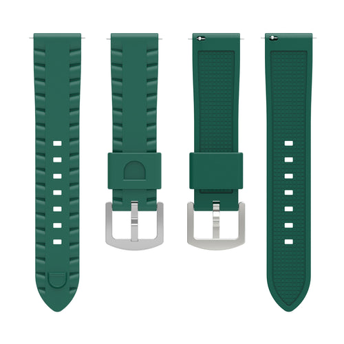 Garmin Venu X1 Wave Silicone Strap (Green)