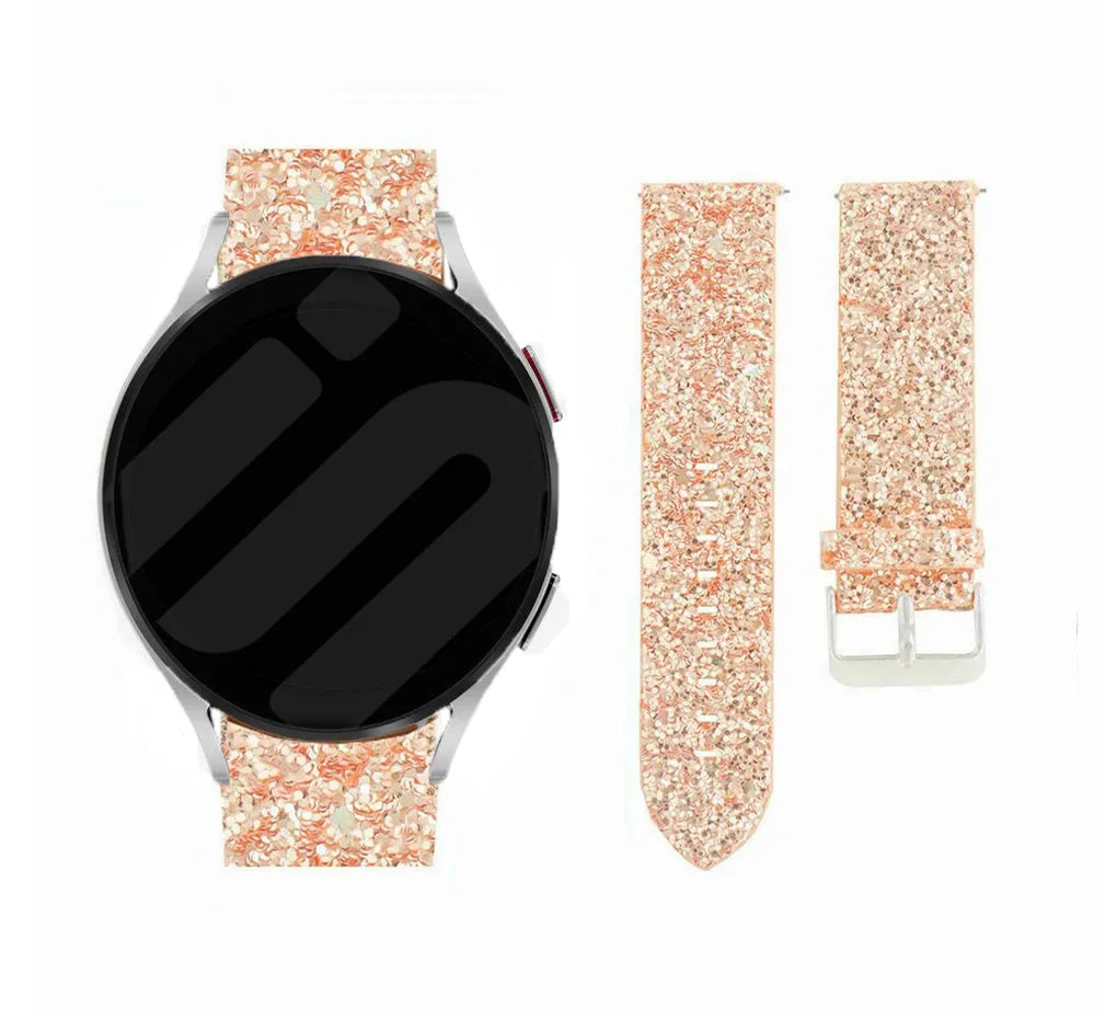 Coros Apex 2 Glitter Leather Strap (Rose Gold)