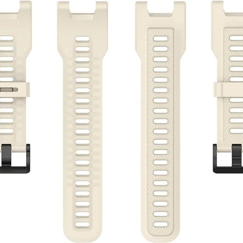 Silicone Strap, laid flat, separate parts, top and underside view