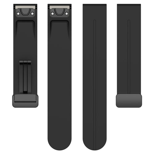 Garmin Tactix 8 - 51mm D-Buckle Silicone Strap (Black)