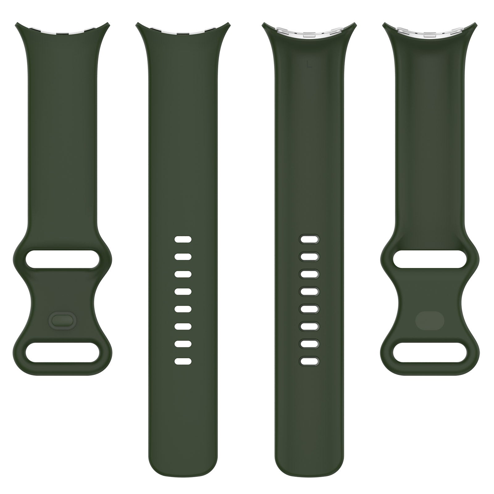 Google Pixel Watch 4 - 41mm Silicone Classic Strap (Dark Green)