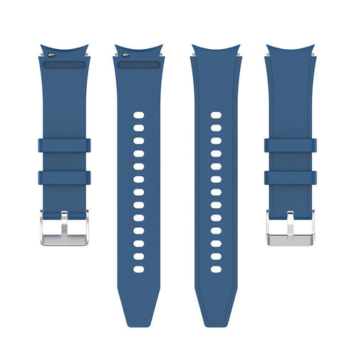 Silicone Strap 'Perfect Fit', laid flat, separate parts, top and underside view