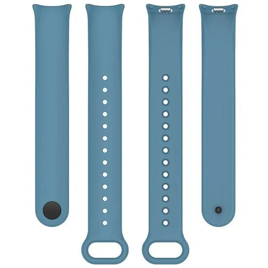 Silicone Strap, laid flat, separate parts, top and underside view