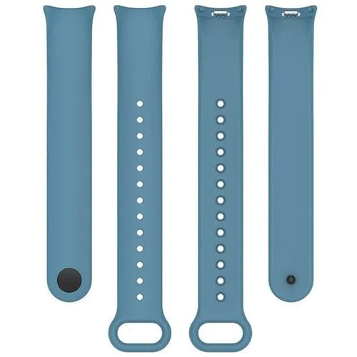 Silicone Strap, laid flat, separate parts, top and underside view