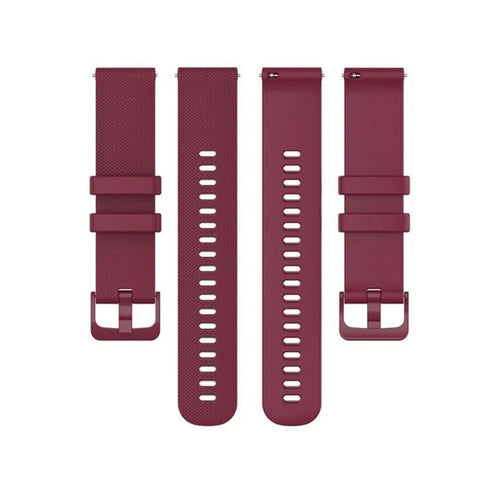 Amazfit GTS 3 Premium Silicone Strap (Dark Red)
