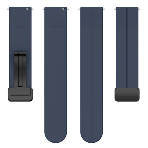 Coros Apex 42mm D-Buckle Silicone Strap (Dark Blue)