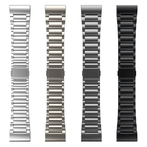 Magnetic Titanium Strap, laid flat, separate parts, top and underside view