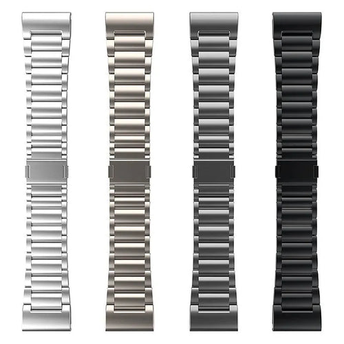 Magnetic Titanium Strap, laid flat, separate parts, top and underside view