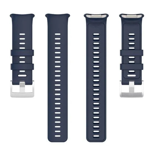 Silicone Strap, laid flat, separate parts, top and underside view