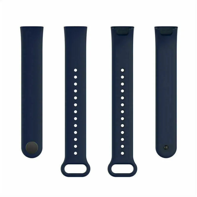 Silicone Strap, laid flat, separate parts, top and underside view