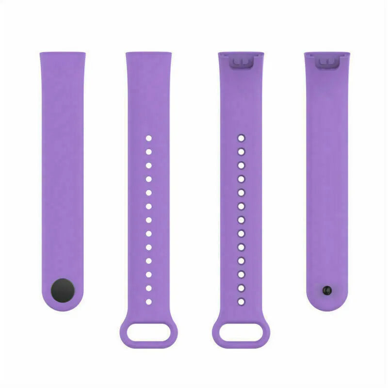 Silicone Strap, laid flat, separate parts, top and underside view