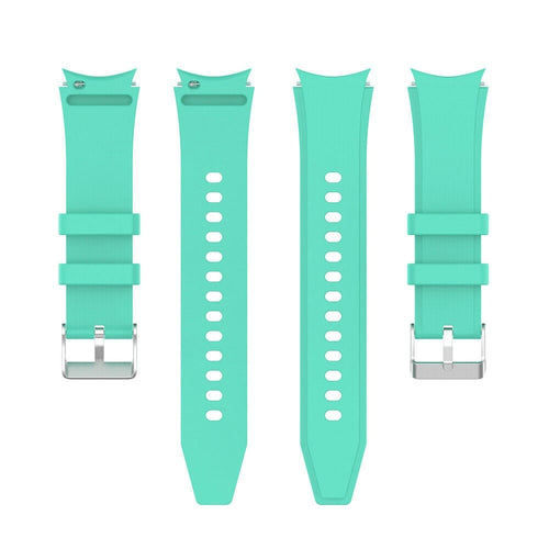 Silicone Strap 'Perfect Fit', laid flat, separate parts, top and underside view