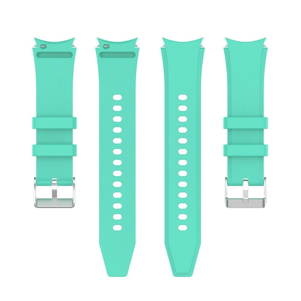 Silicone Strap 'Perfect Fit', laid flat, separate parts, top and underside view
