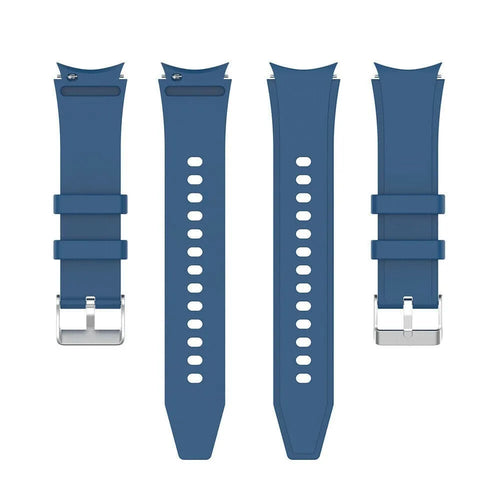 Silicone Strap 'Perfect Fit', laid flat, separate parts, top and underside view