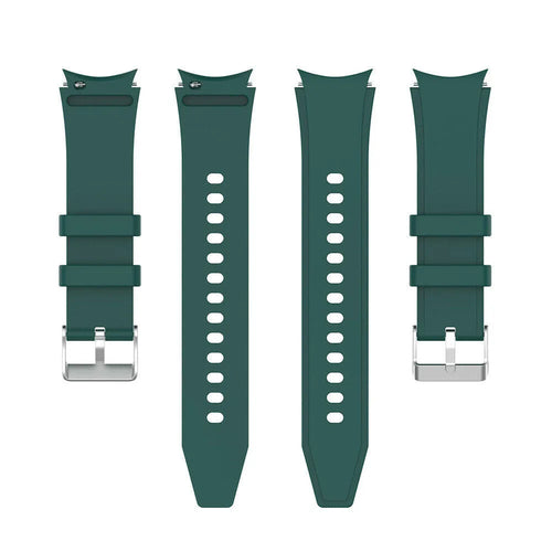 Silicone Strap 'Perfect Fit', laid flat, separate parts, top and underside view