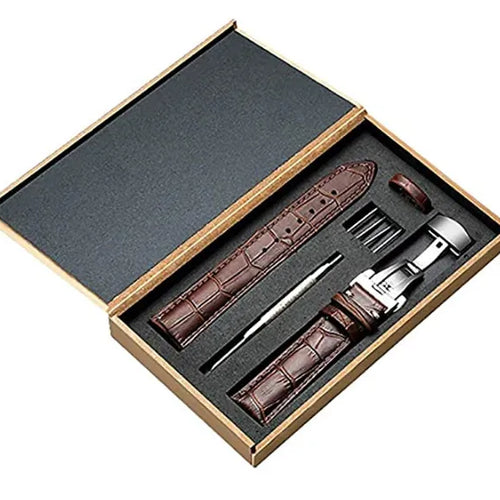 Amazfit Bip 3 (Pro) Luxury Leather Strap (Dark Brown)