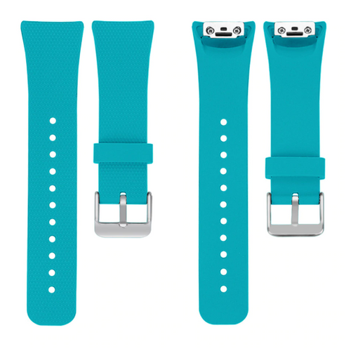 Silicone Strap, laid flat, separate parts, top and underside view