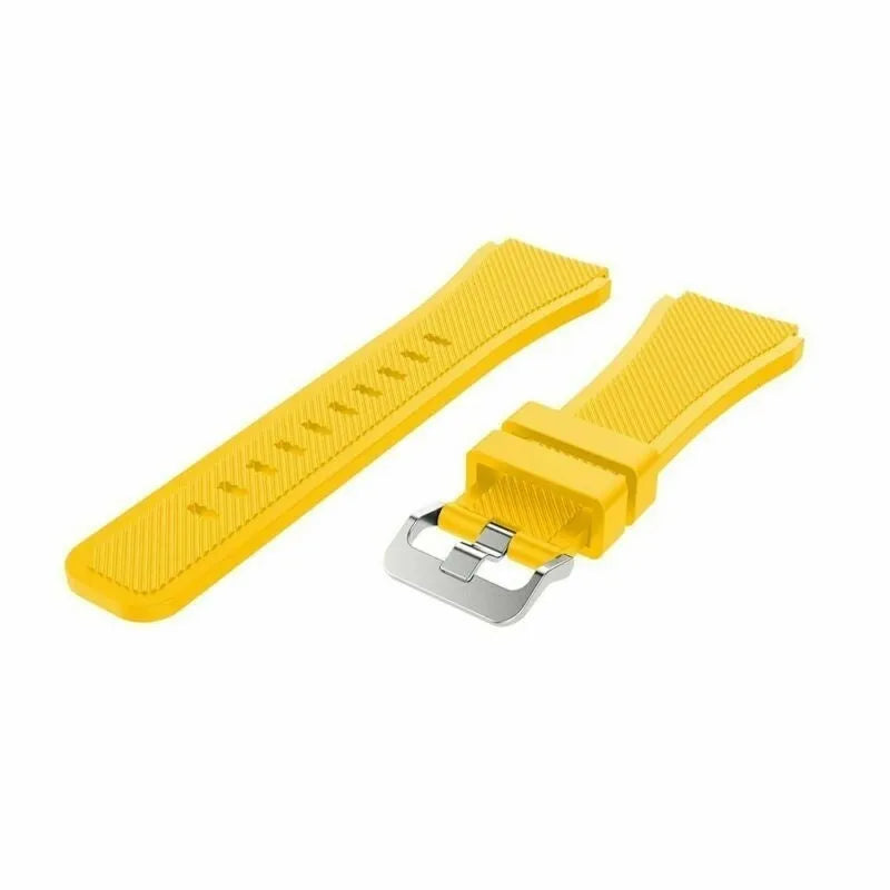 Twill Silicone Strap, laid flat, separate parts, top and underside view