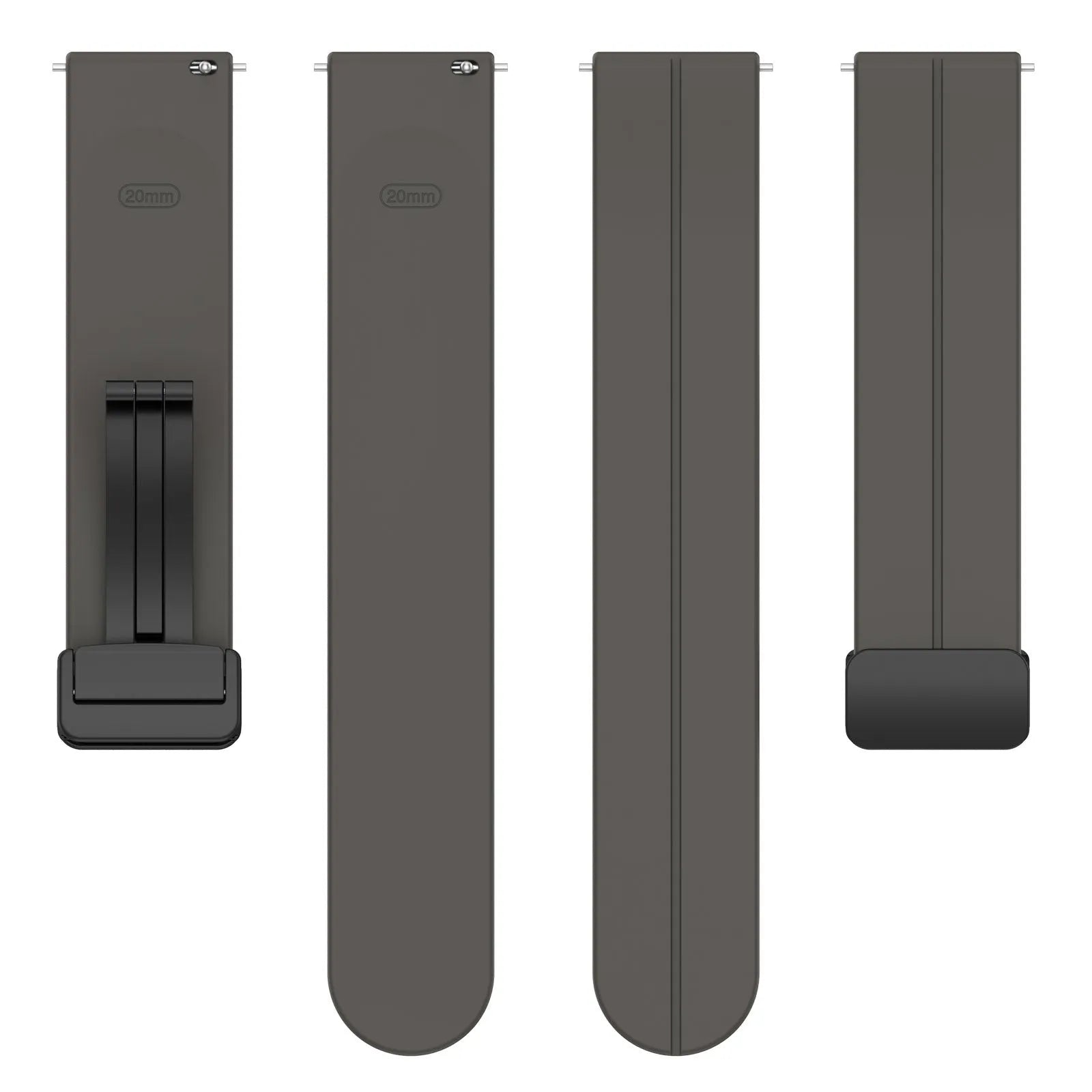 Amazfit GTS 4 D-Buckle Silicone Strap (Dark Grey)