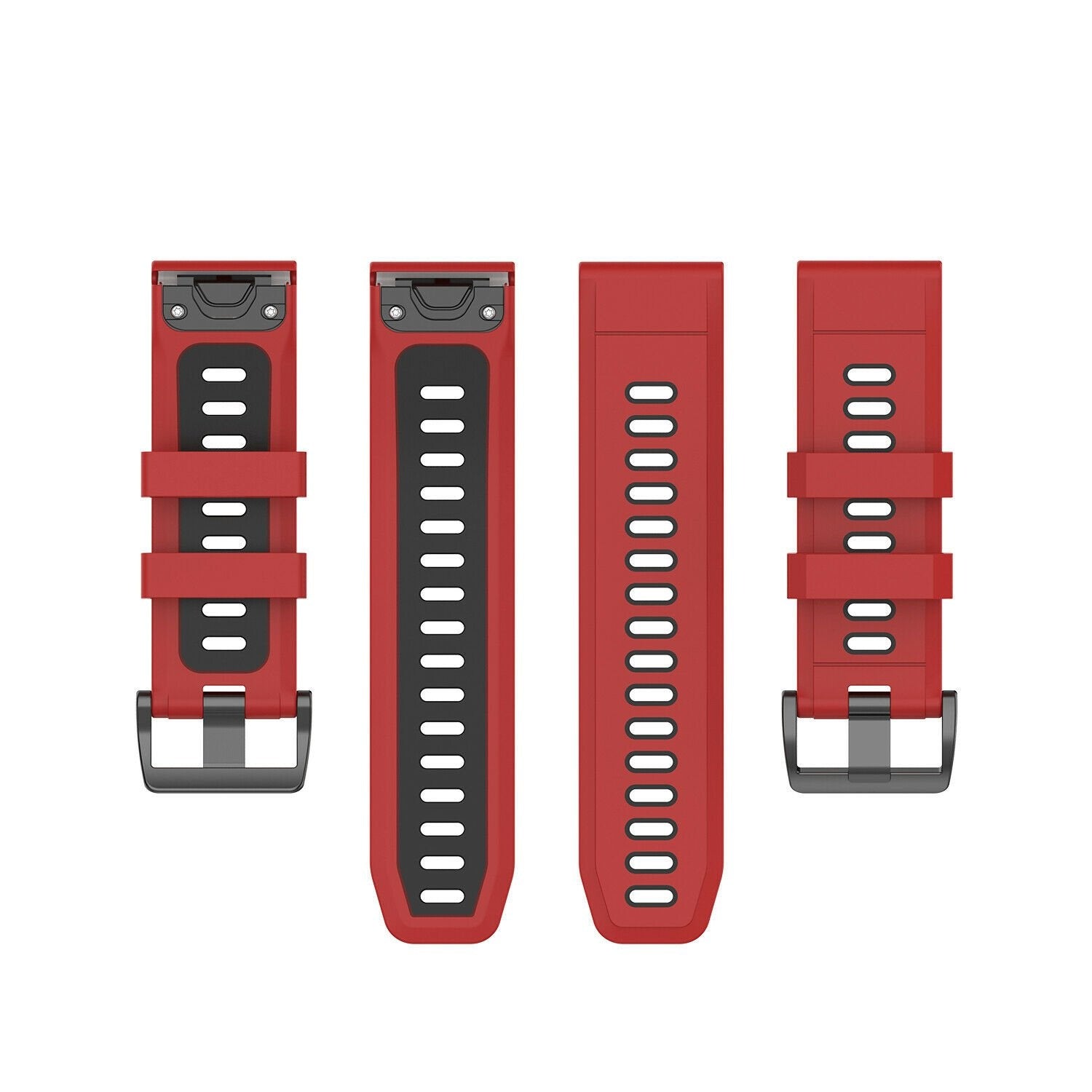 Garmin Tactix 7 Pro Sport Buckle Strap (Red/Black)