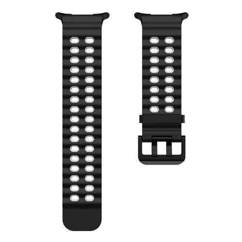 Samsung Galaxy Watch Ultra Wave Silicone Strap (Black/Grey)
