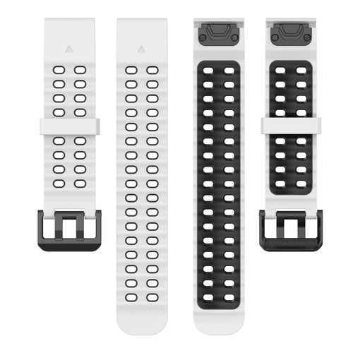 Garmin Epix Gen 2 Wave Sport Strap (White/Black)