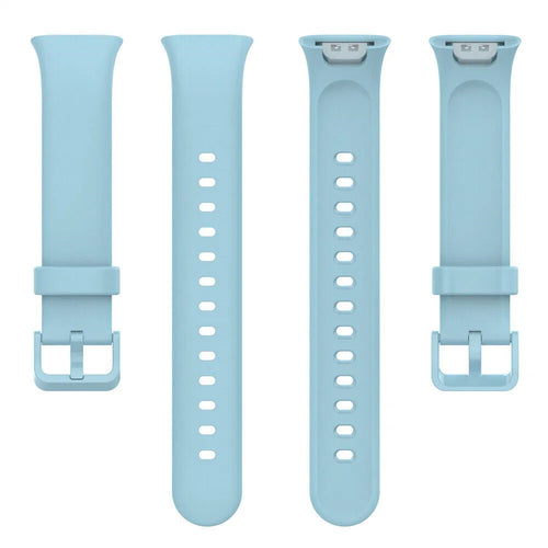 Silicone Strap, laid flat, separate parts, top and underside view
