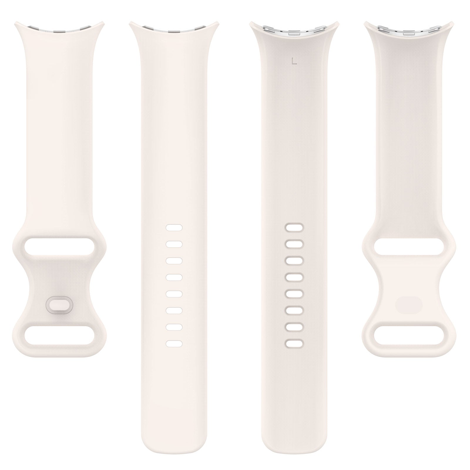 Google Pixel Watch 4 - 41mm Silicone Classic Strap (Sand White)
