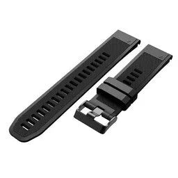 Silicone Strap, laid flat, separate parts, top and underside view
