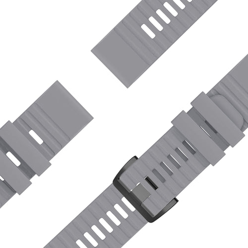 Bandz Garmin Forerunner 945 Buckled Silicone Strap (Grey)