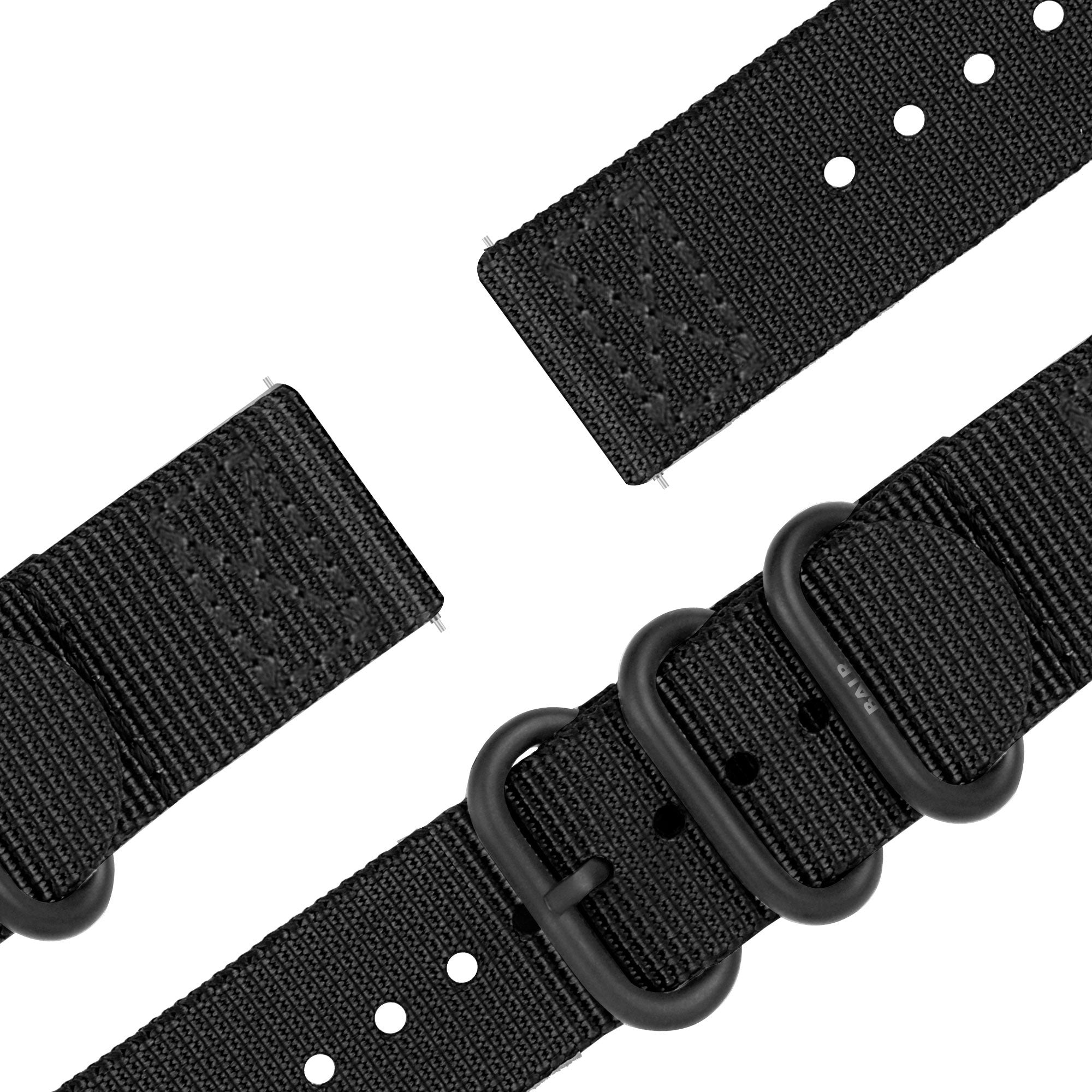 BALR Samsung Galaxy Watch 46mm Nylon Strap with Buckle (Black)