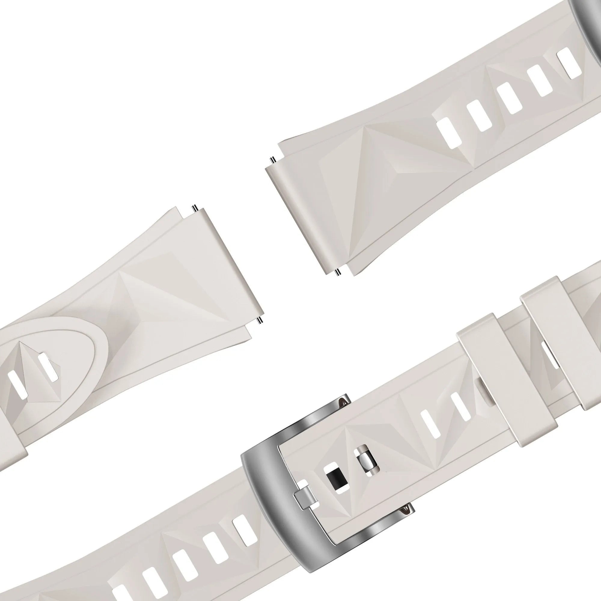 Bandz ICE Smart SQ 2.0 Square 1.70 Silicone Strap 'Easy fit' (Starlight)